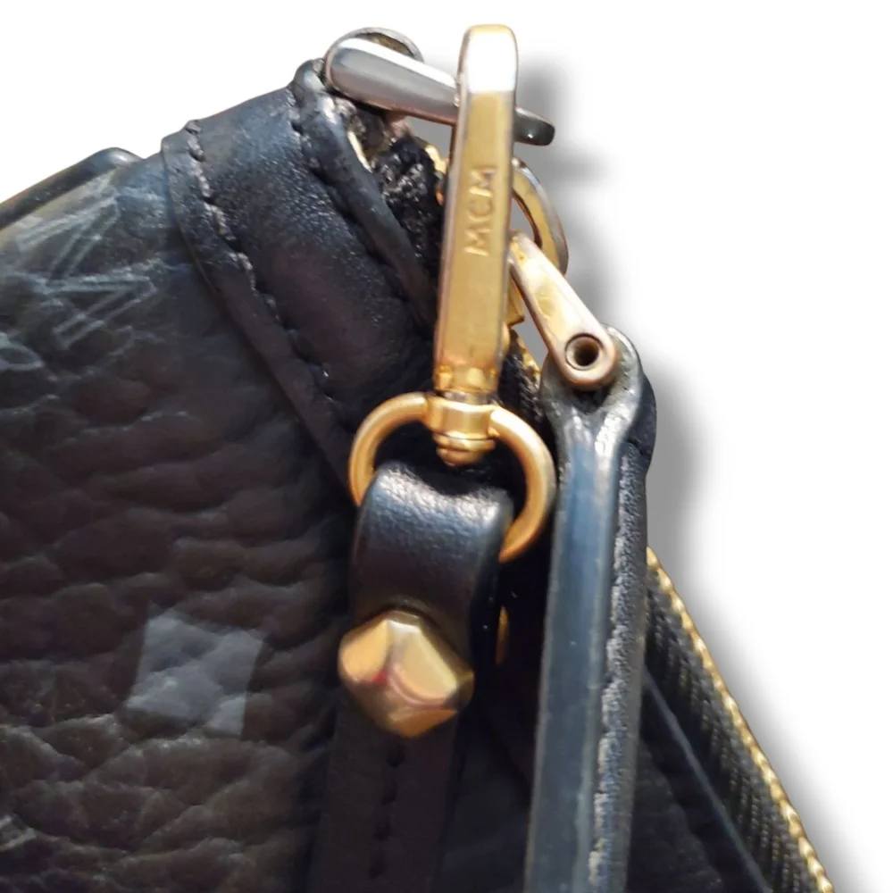MCM Black Messenger Bag Sleek and Functional Minimalist Design